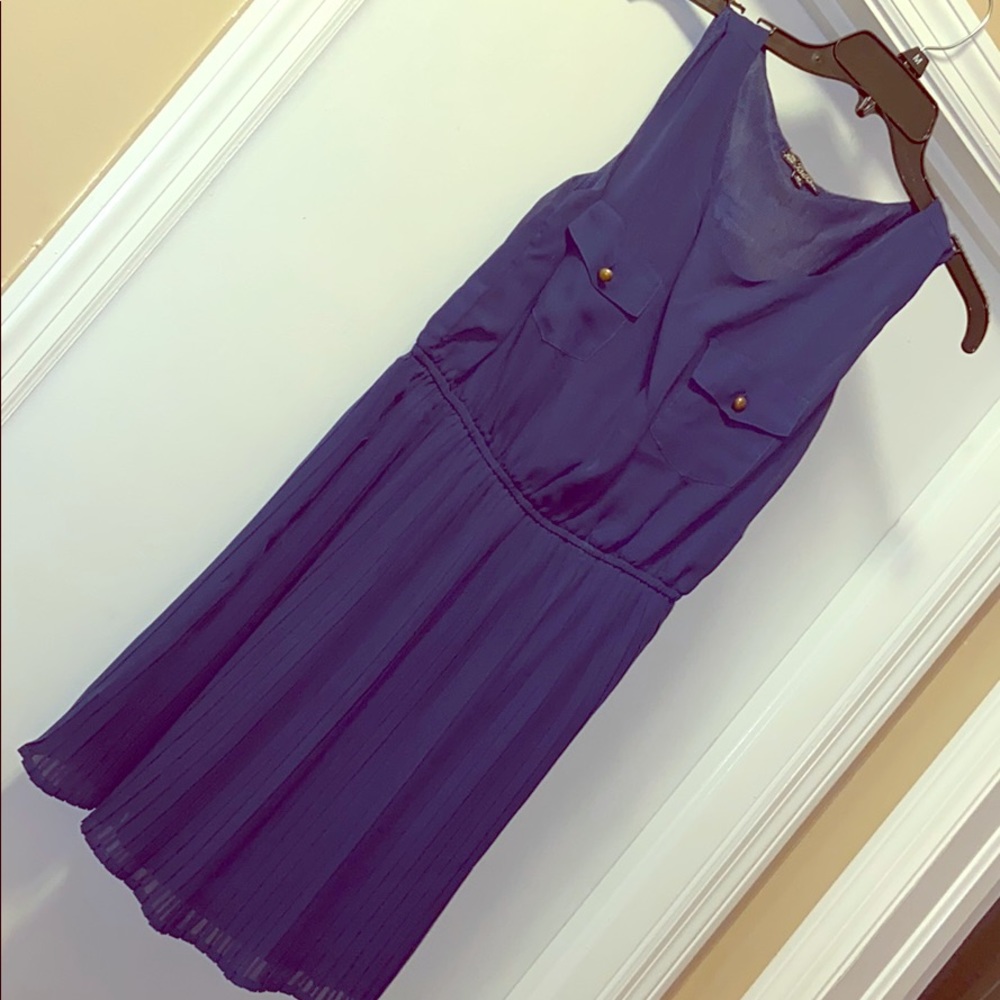 Navy Blue Sleeveless Dress